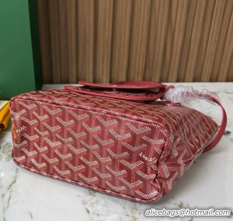Luxury Imitation Goyard Original Saint Louis Tote MINI 18212 Red