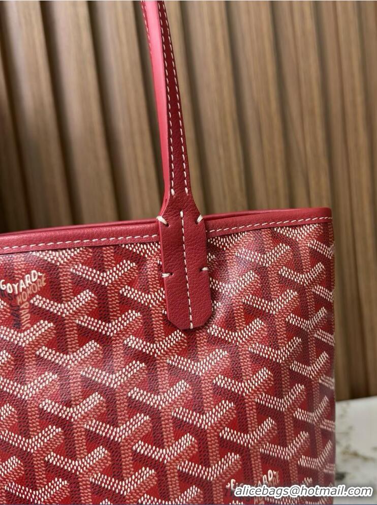 Luxury Imitation Goyard Original Saint Louis Tote MINI 18212 Red