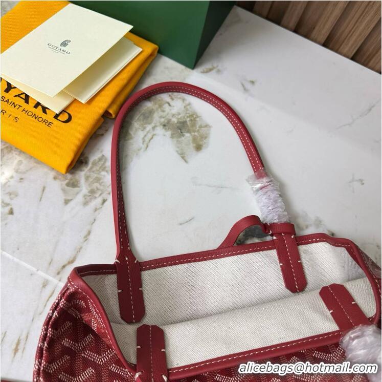 Luxury Imitation Goyard Original Saint Louis Tote MINI 18212 Red