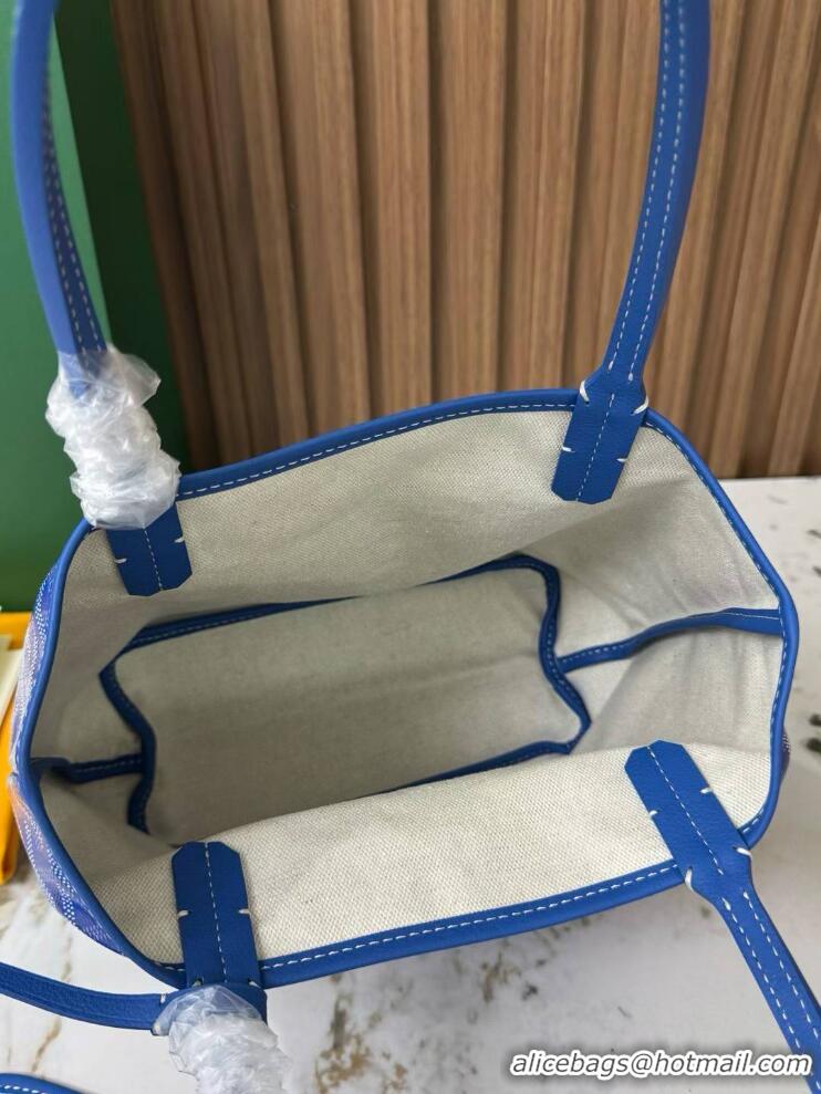 Hot Sell Goyard Original Saint Louis Tote MINI 18212 Light Blue