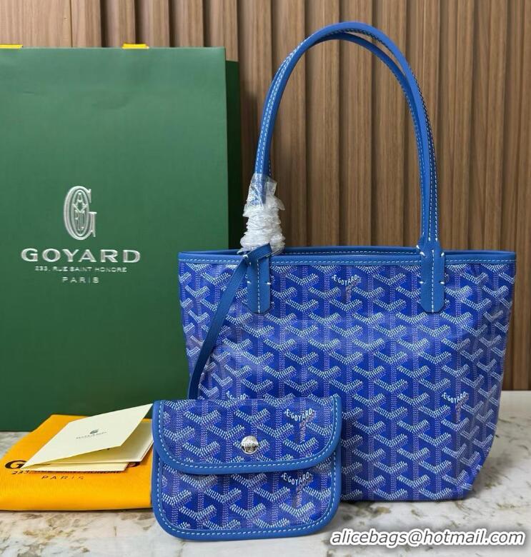 Hot Sell Goyard Original Saint Louis Tote MINI 18212 Light Blue