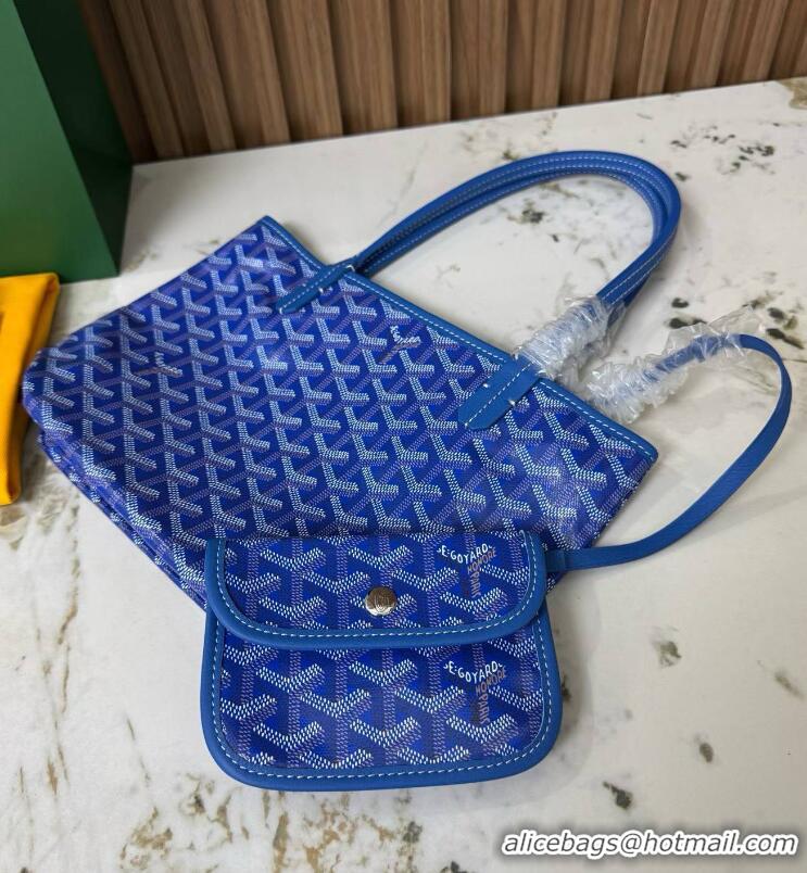 Hot Sell Goyard Original Saint Louis Tote MINI 18212 Light Blue