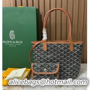 Top Design Goyard Original Saint Louis Tote MINI 18212 Black And Tan