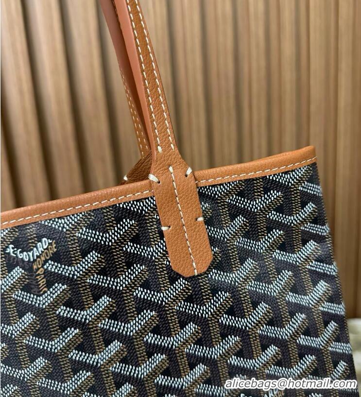 Top Design Goyard Original Saint Louis Tote MINI 18212 Black And Tan