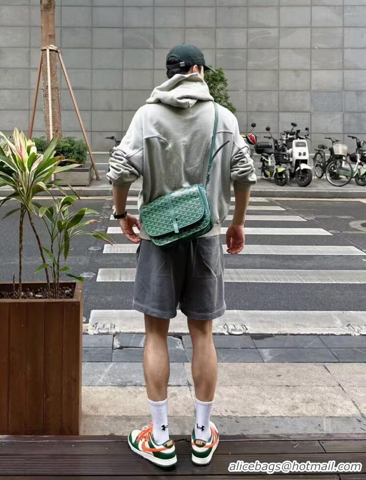 Durable Faux Goyard New Design Original Messenger Bag GM 8962 Green