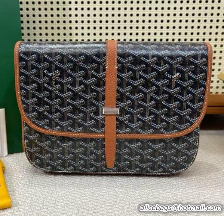Discount Goyard New Design Original Messenger Bag GM 8962 Black And Tan