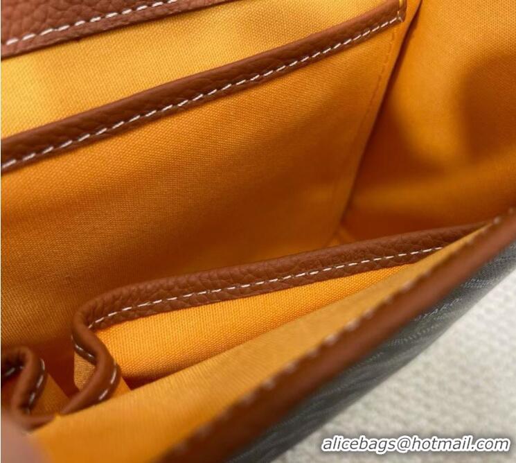 Discount Goyard New Design Original Messenger Bag GM 8962 Black And Tan