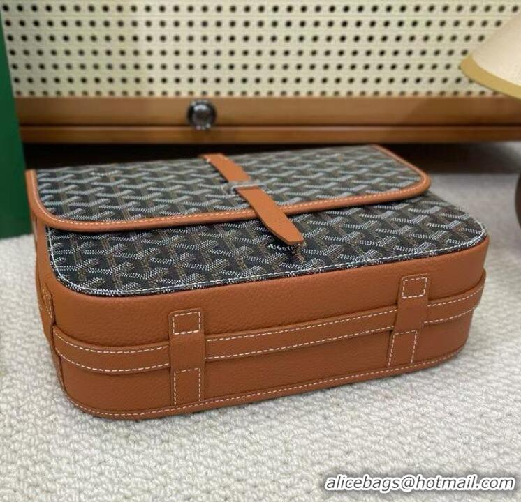 Discount Goyard New Design Original Messenger Bag GM 8962 Black And Tan