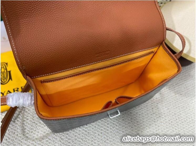 Discount Goyard New Design Original Messenger Bag GM 8962 Black And Tan