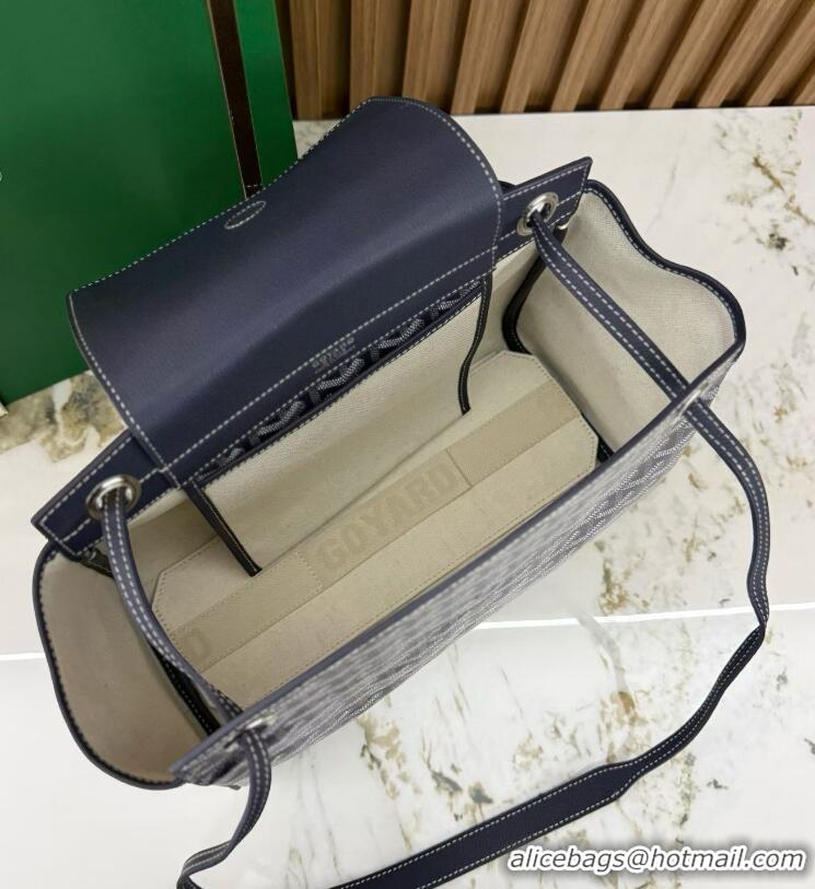 Discount Goyard Original Rouette Shoulder Tote Bag 00315 Navy Blue