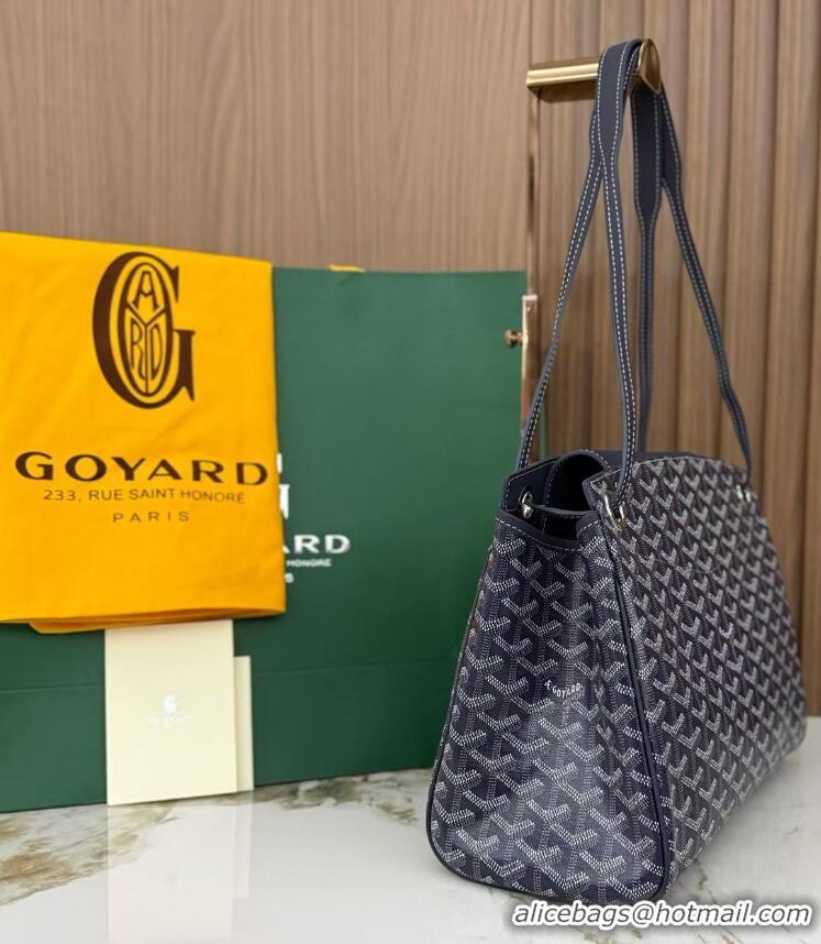 Discount Goyard Original Rouette Shoulder Tote Bag 00315 Navy Blue