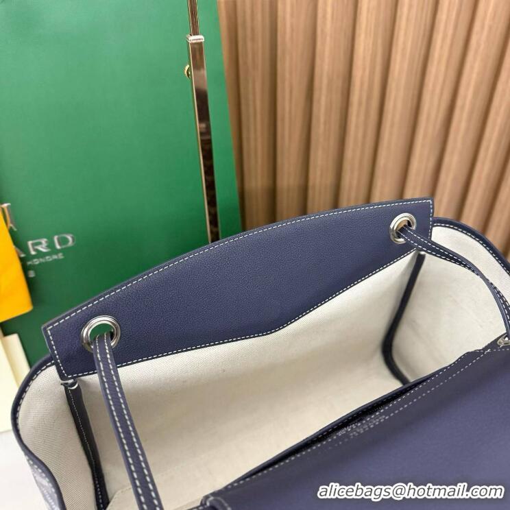 Discount Goyard Original Rouette Shoulder Tote Bag 00315 Navy Blue