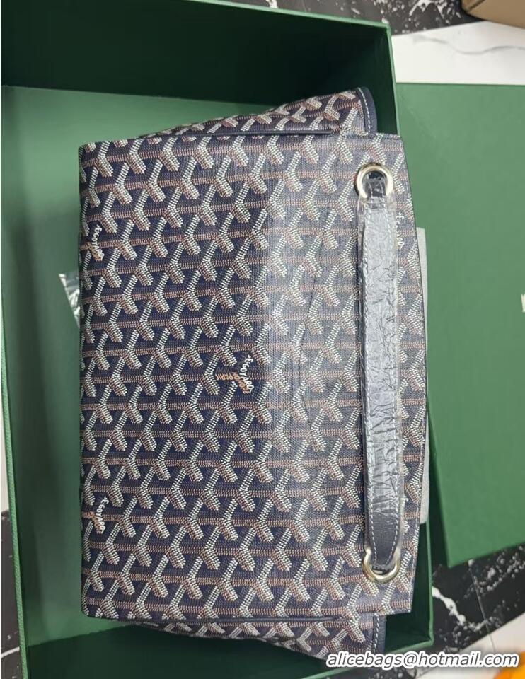 Discount Goyard Original Rouette Shoulder Tote Bag 00315 Navy Blue