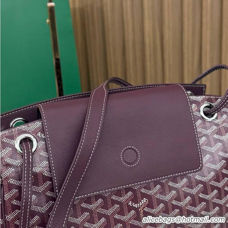 Best Price Goyard Original Rouette Shoulder Tote Bag 00315 Burgundy