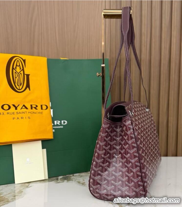 Best Price Goyard Original Rouette Shoulder Tote Bag 00315 Burgundy