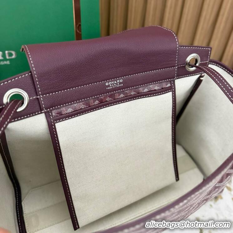 Best Price Goyard Original Rouette Shoulder Tote Bag 00315 Burgundy