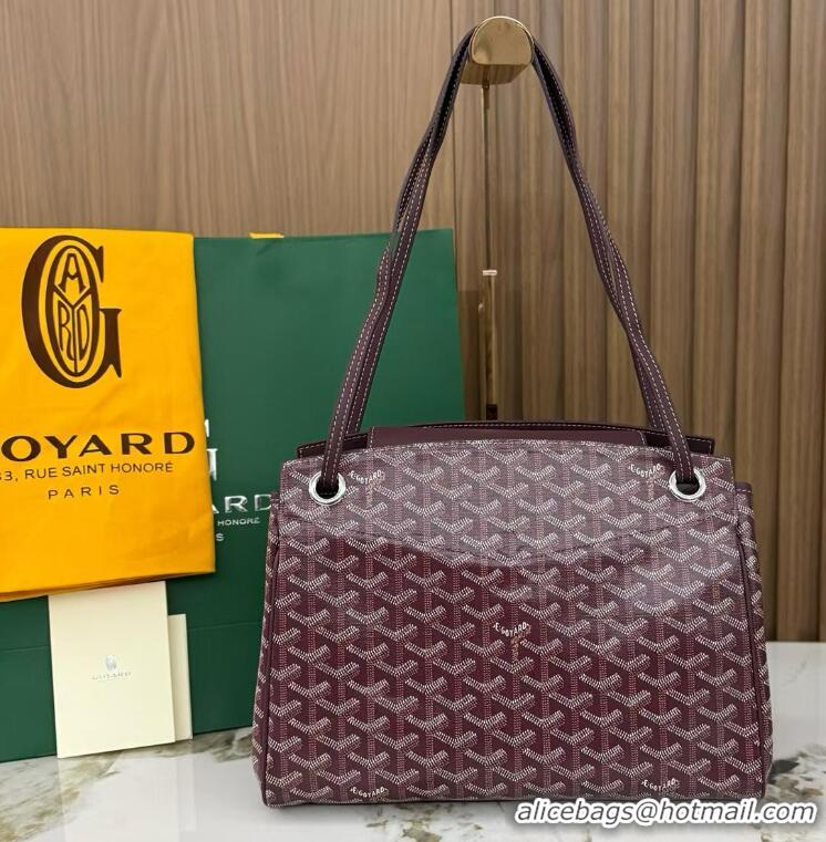 Best Price Goyard Original Rouette Shoulder Tote Bag 00315 Burgundy