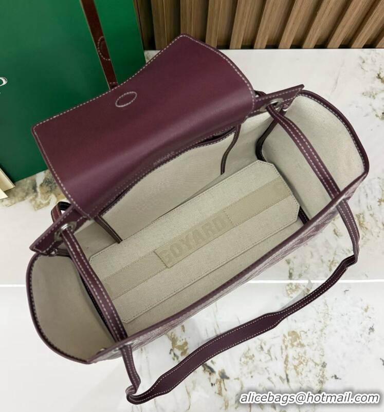 Best Price Goyard Original Rouette Shoulder Tote Bag 00315 Burgundy