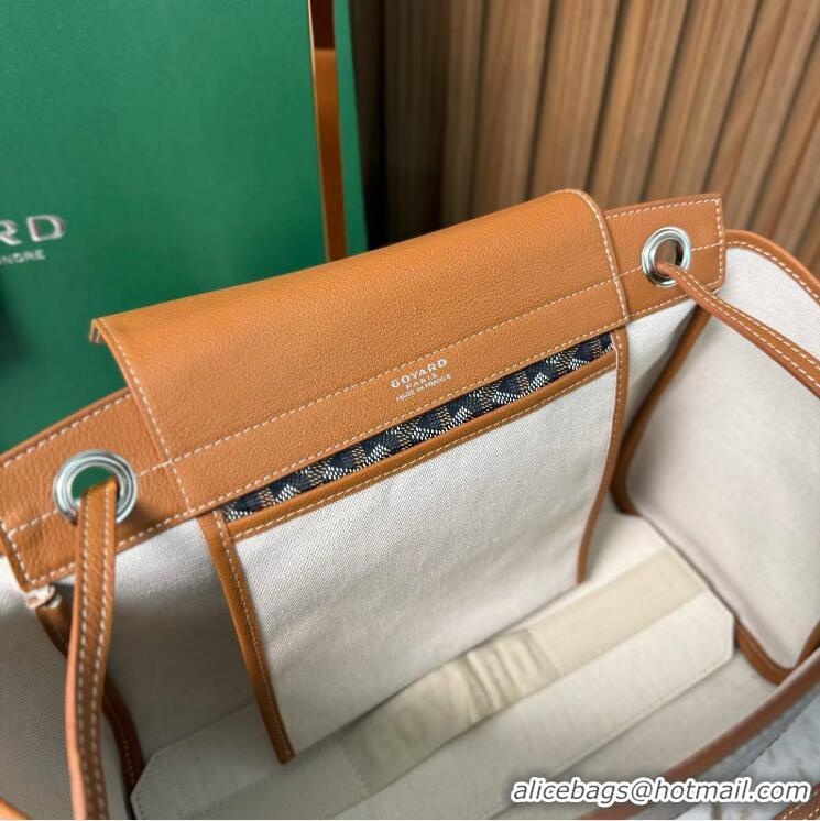 Inexpensive Goyard Original Rouette Shoulder Tote Bag 00315 Black And Tan