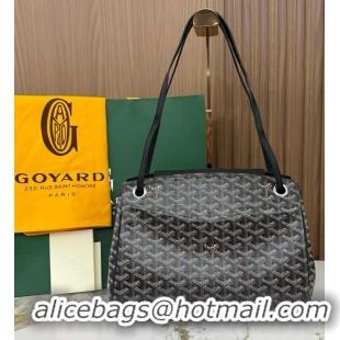 Chic Goyard Original Rouette Shoulder Tote Bag 00315 Black