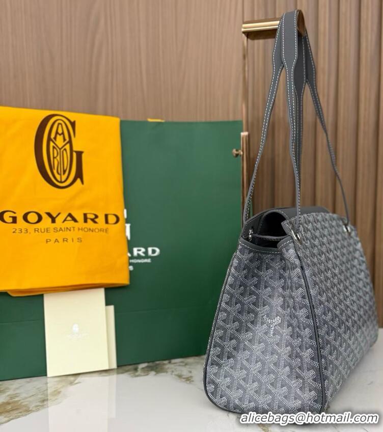 Duplicate Goyard Original Rouette Shoulder Tote Bag 00315 Dark Grey
