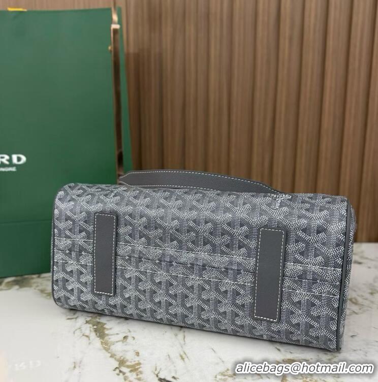 Duplicate Goyard Original Rouette Shoulder Tote Bag 00315 Dark Grey