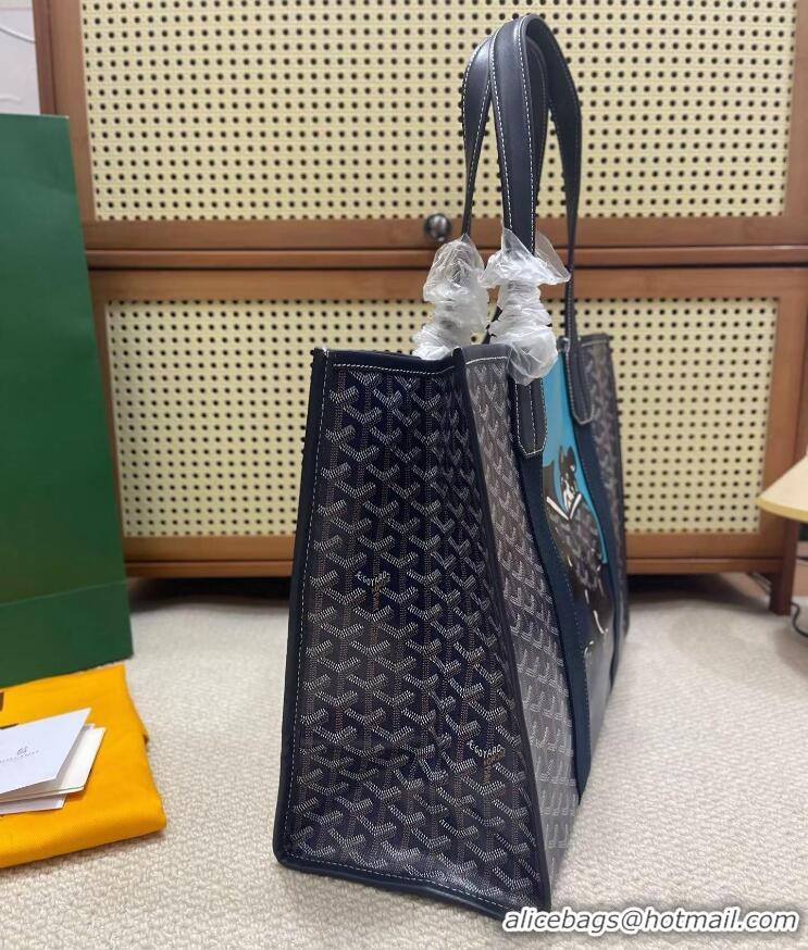 Best Quality Goyard New Villette Tote Bag G1152 Navy Blue