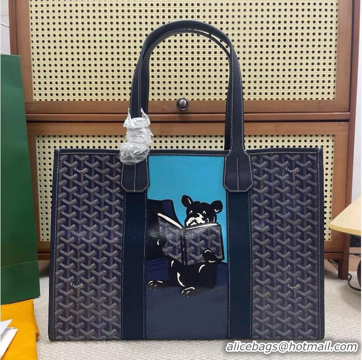 Best Quality Goyard New Villette Tote Bag G1152 Navy Blue