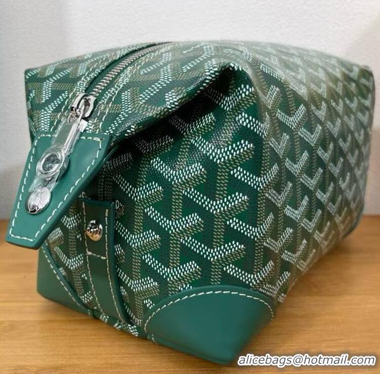 New Grade Goyard Boeing 25 Travel Toilet Bag G8741 Green