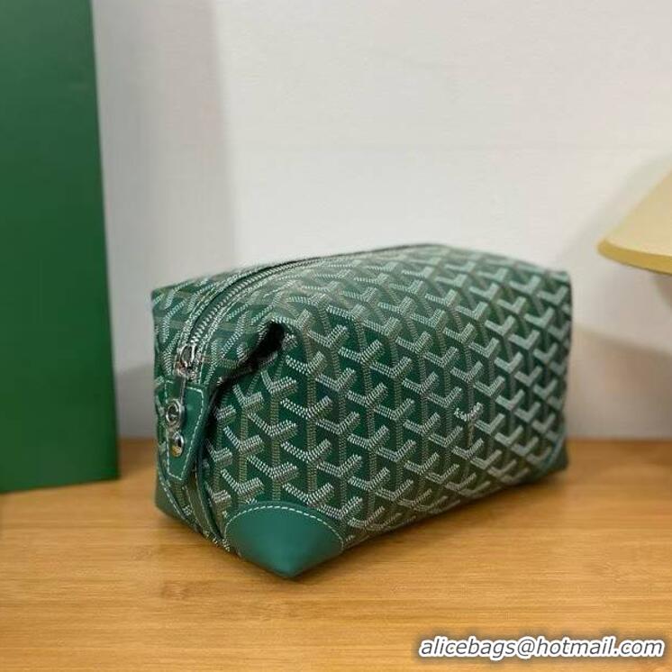 New Grade Goyard Boeing 25 Travel Toilet Bag G8741 Green