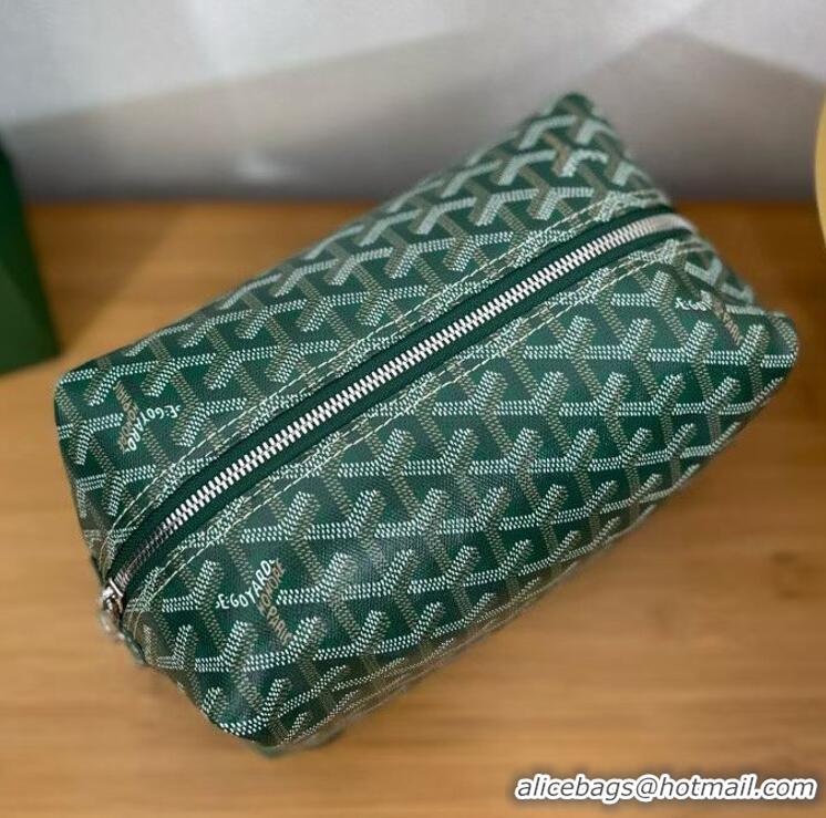 New Grade Goyard Boeing 25 Travel Toilet Bag G8741 Green