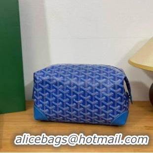 AAAAA Discount Goyard Boeing 25 Travel Toilet Bag G8741 Light Blue