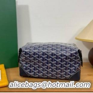New Style Goyard Boeing 25 Travel Toilet Bag G8741 Navy Blue