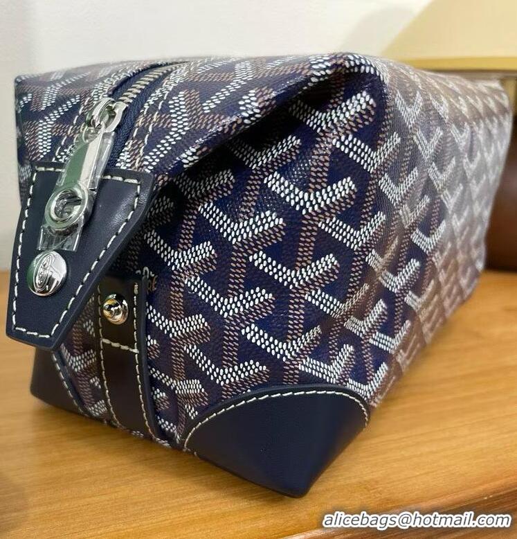 New Style Goyard Boeing 25 Travel Toilet Bag G8741 Navy Blue