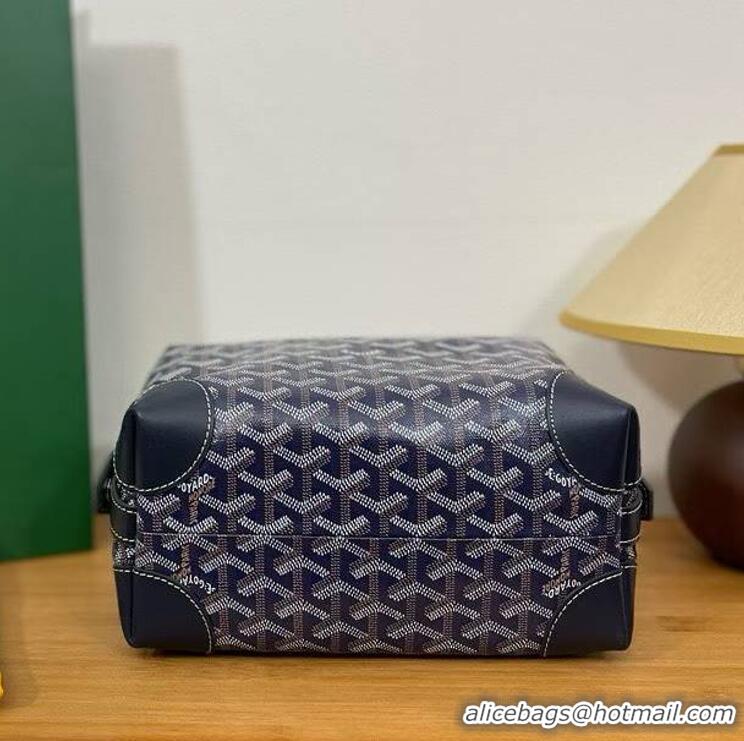 New Style Goyard Boeing 25 Travel Toilet Bag G8741 Navy Blue