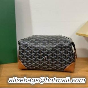 Most Popular Goyard Boeing 25 Travel Toilet Bag G8741 Black And Tan