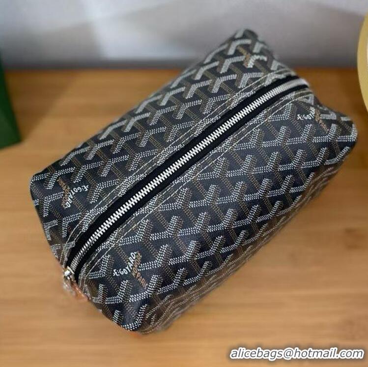 Most Popular Goyard Boeing 25 Travel Toilet Bag G8741 Black And Tan