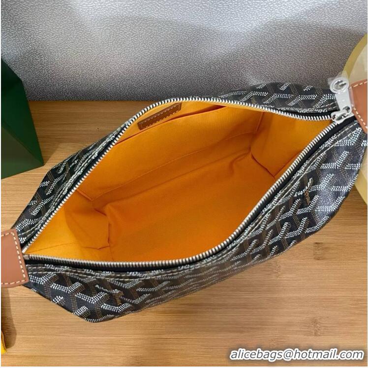 Most Popular Goyard Boeing 25 Travel Toilet Bag G8741 Black And Tan