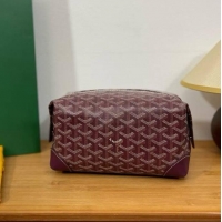 Famous Brand Goyard Boeing 25 Travel Toilet Bag G8741 Burgundy