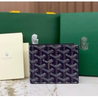 Top Quality Goyard 8 Card Slots Billfold Wallet 020085a Navy Blue