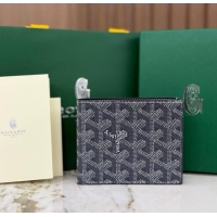 Low Cost Goyard 8 Card Slots Billfold Wallet 020085a Dark Grey