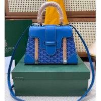 Grade Quality Goyard Original Saigon Tote Bag With Strap PM 8942 Light Blue