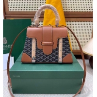 Low Price Goyard Original Saigon Tote Bag With Strap PM 8942 Black And Tan