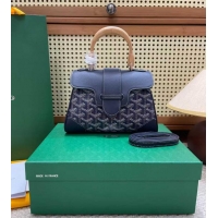 Fashionable Goyard Original Saigon Tote Bag With Strap Mini 8942 Navy Blue