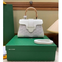 Promotional Goyard Original Saigon Tote Bag With Strap Mini 8942 White