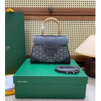 2017 New Goyard Original Saigon Tote Bag With Strap Mini 8942 Dark Grey