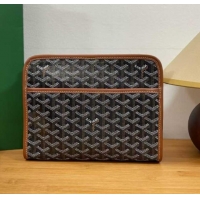 Hot Sell Goyard Toiletry Bag G8906 Black And Tan