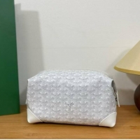 Well Crafted Famous Brand Goyard Boeing 25 Travel Toilet Bag G8741 White