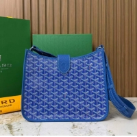 Grade Design Goyard Musette Messenger Bag PM 8930 Light Blue