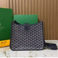 Luxury Cheap Goyard Musette Messenger Bag PM 8930 Navy Blue